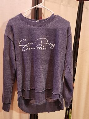 San Diego 'Stay Salty' Women's Crewneck Sweatshirt - Blue